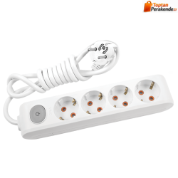 Viko Multi-Let Dörtlü Grup Priz Anahtarlı Topraklı 3 Metre Beyaz (Çocuk Korumalı) 90117403
